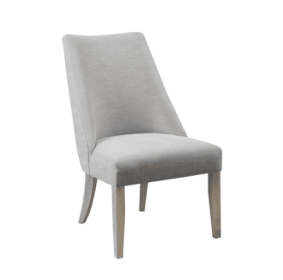 Upholstered Dining Chair Set Of 2 (Color: LIGHT GREY)