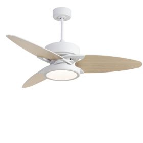 Light Pro 52 In. LED Indoor White Smart Ceiling Fan With Remote Control (Color: White)